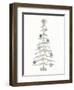 Decorative Coastal Holiday Tree IV-Kathleen Parr McKenna-Framed Art Print