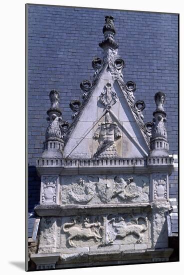 Decorative Detail from Chateau De Laval, Pays De La Loire, France-null-Mounted Giclee Print