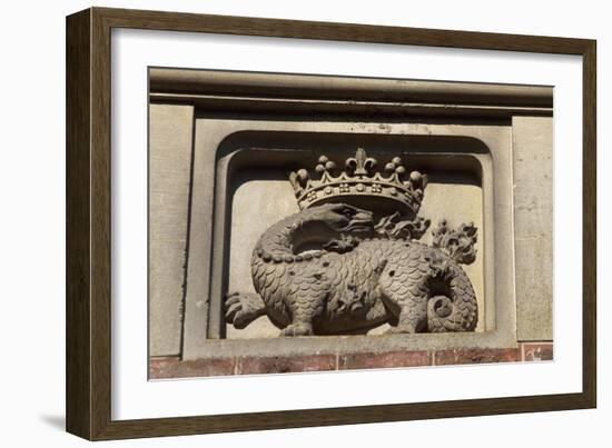 Decorative Detail from Chateau De Wiege-Faty, Picardy, France-null-Framed Giclee Print