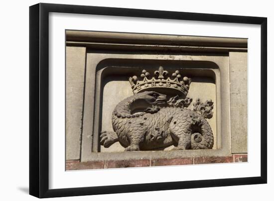 Decorative Detail from Chateau De Wiege-Faty, Picardy, France-null-Framed Giclee Print