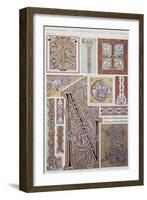 Decorative Detail from Illuminated Manuscript, Plate LXXI from Grammar of Ornament-Owen Jones-Framed Giclee Print