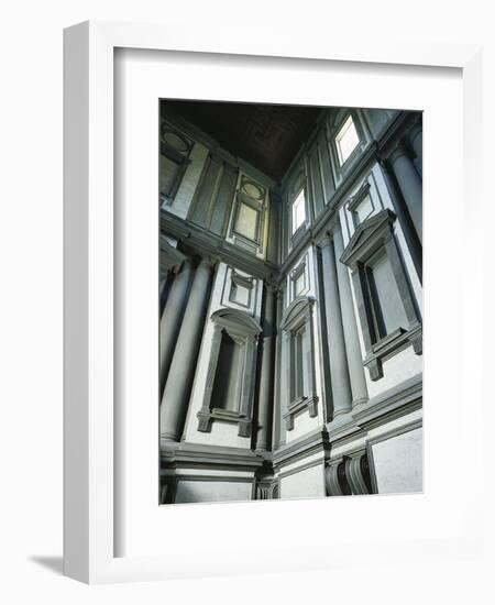 Decorative Detail from Laurentian Library-Michelangelo Buonarroti-Framed Giclee Print