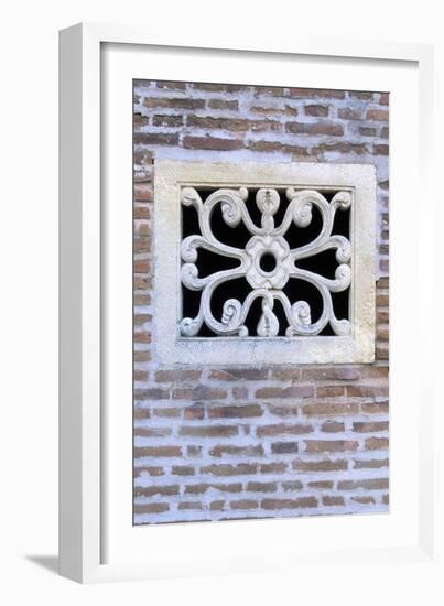 Decorative Detail from Mogosoaia Palace, Bucharest, Romania-null-Framed Giclee Print