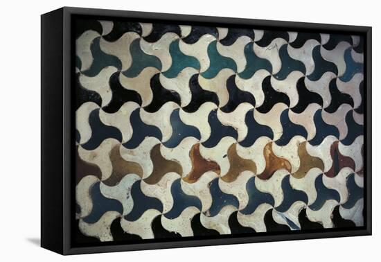 Decorative Element with Azulejos-null-Framed Stretched Canvas