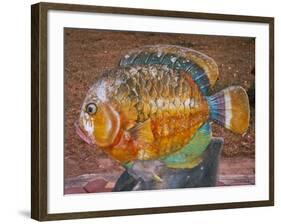 Decorative Fish in a Park near Phuket, Thailand-Tom Haseltine-Framed Photographic Print