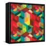 Decorative Geometric and Abstract Elements-emirilen-Framed Stretched Canvas