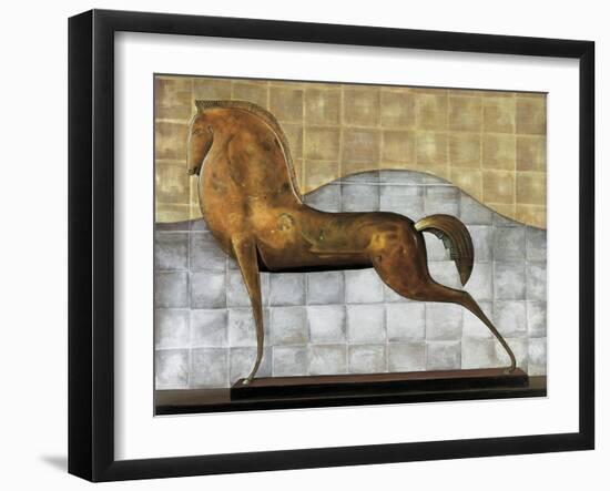 Decorative Horse II-Michael Garnier-Framed Art Print