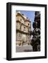 Decorative Lamp Post and Piazza Quattro Canti in Palermo, Sicily, Italy, Europe-Martin Child-Framed Photographic Print