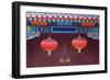 Decorative Lanterns at the Forbidden City, Beijing, China, Asia-Christian Kober-Framed Photographic Print