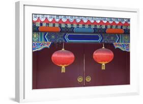 Decorative Lanterns at the Forbidden City, Beijing, China, Asia-Christian Kober-Framed Photographic Print