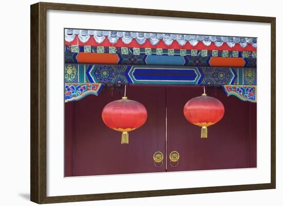 Decorative Lanterns at the Forbidden City, Beijing, China, Asia-Christian Kober-Framed Photographic Print