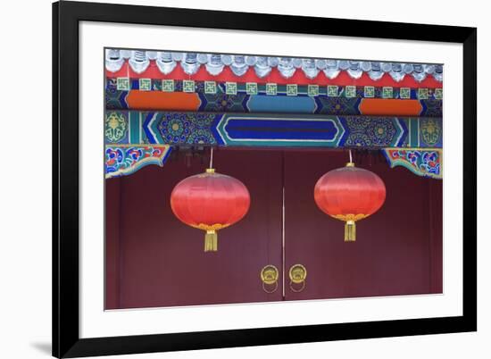 Decorative Lanterns at the Forbidden City, Beijing, China, Asia-Christian Kober-Framed Photographic Print