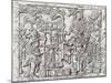 Decorative Lintel from the Ancient Mayan City of Yaxchilan, Chiapas, Mexico-null-Mounted Giclee Print