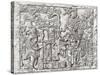 Decorative Lintel from the Ancient Mayan City of Yaxchilan, Chiapas, Mexico-null-Stretched Canvas