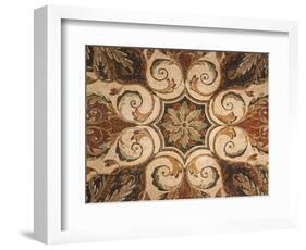 Decorative Mosaic with Floral Motifs, from Timgad-null-Framed Giclee Print