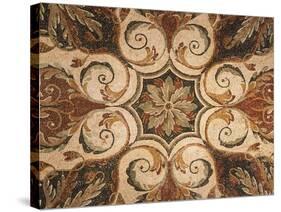 Decorative Mosaic with Floral Motifs, from Timgad-null-Stretched Canvas