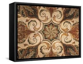 Decorative Mosaic with Floral Motifs, from Timgad-null-Framed Stretched Canvas