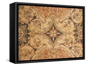 Decorative Mosaic with Floral Motifs, from Timgad-null-Framed Stretched Canvas