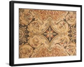 Decorative Mosaic with Floral Motifs, from Timgad-null-Framed Giclee Print