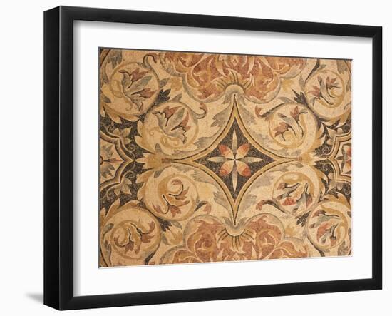 Decorative Mosaic with Floral Motifs, from Timgad-null-Framed Giclee Print