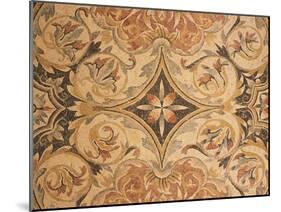 Decorative Mosaic with Floral Motifs, from Timgad-null-Mounted Giclee Print