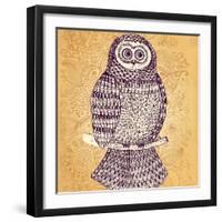 Decorative Owl-Molesko Studio-Framed Art Print