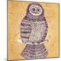 Decorative Owl-Molesko Studio-Mounted Art Print