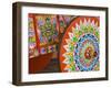 Decorative Ox-Cart in Sarchi Village, Central Highlands, Costa Rica, Central America-Richard Cummins-Framed Photographic Print