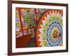 Decorative Ox-Cart in Sarchi Village, Central Highlands, Costa Rica, Central America-Richard Cummins-Framed Photographic Print