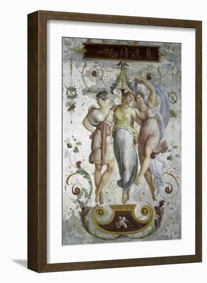 Decorative Panel with Dancers-Francesco Hayez-Framed Giclee Print