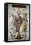 Decorative Panel with Jupiter, Juno and Dancer-Francesco Hayez-Framed Stretched Canvas