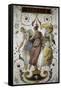 Decorative Panel with Jupiter, Juno and Dancer-Francesco Hayez-Framed Stretched Canvas