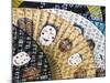 Decorative Paper Fans For Sale in Insa-dong, Seoul, South Korea-Gavin Hellier-Mounted Photographic Print