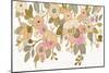 Decorative Pastel Flowers on White-Silvia Vassileva-Mounted Premium Giclee Print