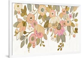 Decorative Pastel Flowers on White-Silvia Vassileva-Framed Art Print