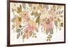 Decorative Pastel Flowers on White-Silvia Vassileva-Framed Art Print