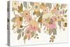 Decorative Pastel Flowers on White-Silvia Vassileva-Stretched Canvas