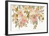 Decorative Pastel Flowers on White-Silvia Vassileva-Framed Art Print