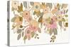 Decorative Pastel Flowers on White-Silvia Vassileva-Stretched Canvas