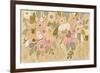 Decorative Pastel Flowers-Silvia Vassileva-Framed Art Print