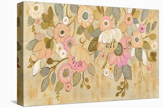 Decorative Pastel Flowers-Silvia Vassileva-Stretched Canvas