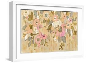 Decorative Pastel Flowers-Silvia Vassileva-Framed Art Print