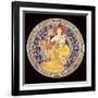 Decorative Plate with the Symbol of the Paris International Exhibition, 1897-Alphonse Mucha-Framed Giclee Print