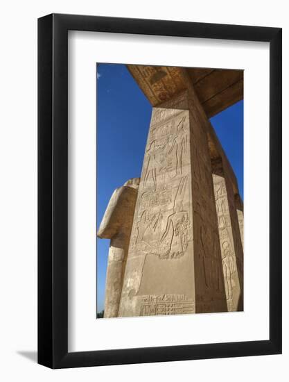 Decorative Reliefs, Hypostyle Hall, the Ramesseum (Mortuary Temple of Ramese Ii)-Richard Maschmeyer-Framed Photographic Print