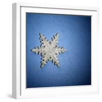 Decorative Snowflake-Sean Justice-Framed Photographic Print