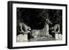 Decorative Statues of Chateau Des Beauvau-Craon-Bartholomew Passarotti-Framed Giclee Print