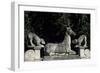 Decorative Statues of Chateau Des Beauvau-Craon-Bartholomew Passarotti-Framed Giclee Print