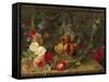 Decorative Still-Life Composition with a Basket of Fruit-Jan van Kessel the Elder-Framed Stretched Canvas