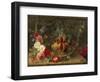 Decorative Still-Life Composition with a Basket of Fruit-Jan van Kessel the Elder-Framed Giclee Print