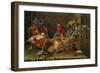 Decorative Still-Life Composition with Birds and Two Bats-Jan van Kessel the Elder-Framed Giclee Print